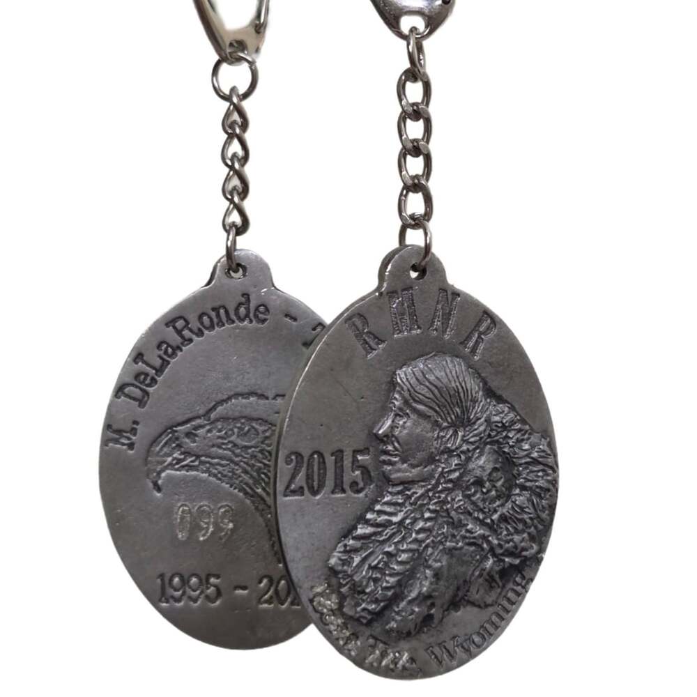 M. DeLaRonde 2015 Indian Head Coin Keychain